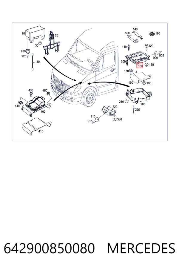  Mercedes A6429008500 цена, от 90.86 USD