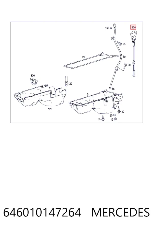 Купить A6460101472 Mercedes Индикатор уровня масла в двигателе