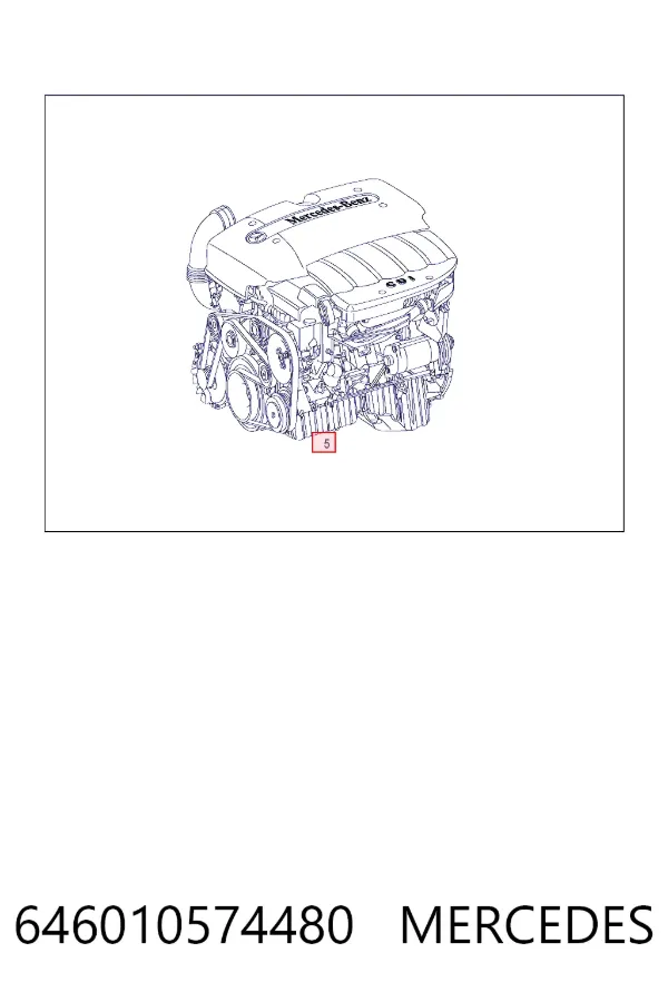 Купить A6460105744 Mercedes Двигатель голый