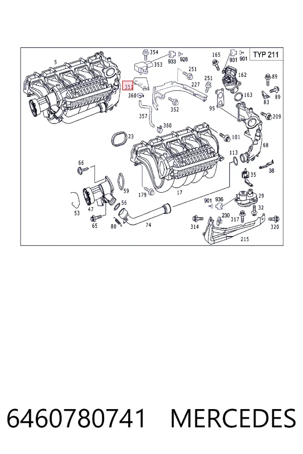 A6460780741 Mercedes 