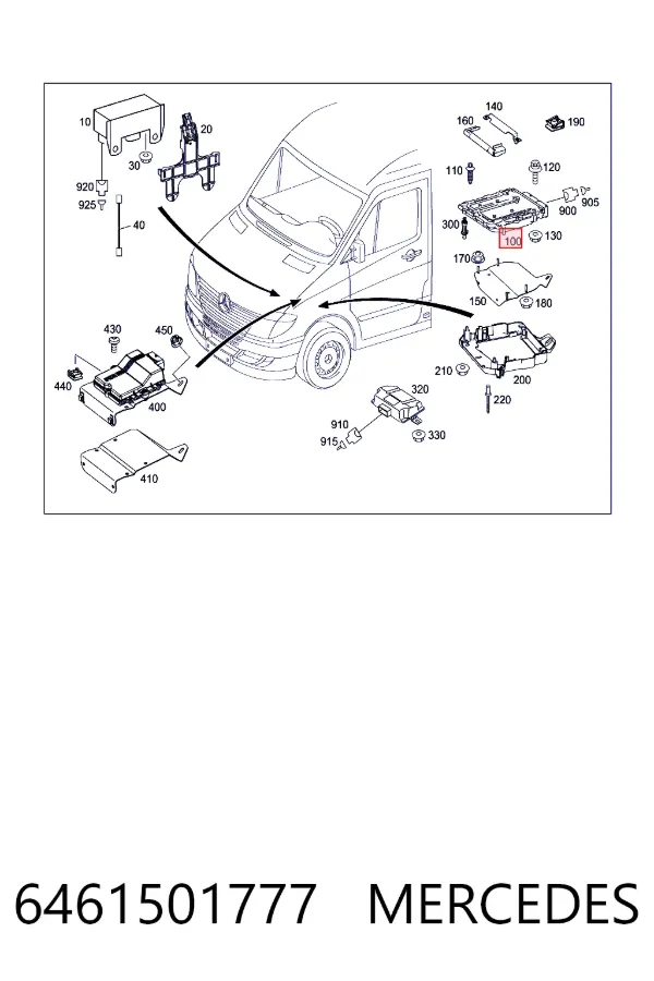 Блок управления двигателем 6461501777 Mercedes