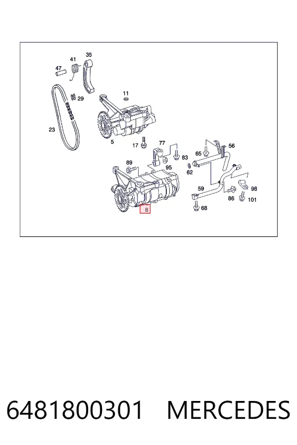 Помпа масляная Mercedes A6481800301 цена, от 681.85 USD