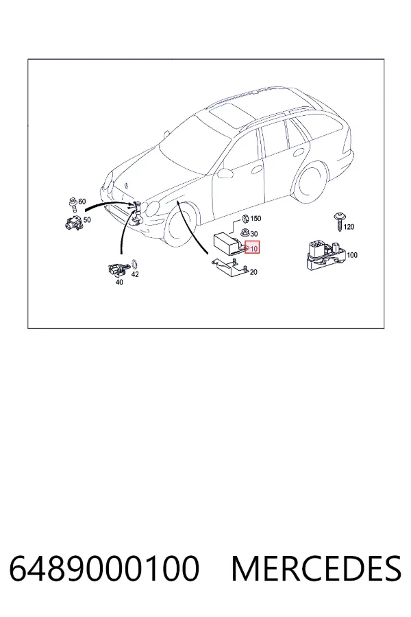 Реле свечей накаливания Mercedes A6489000100
