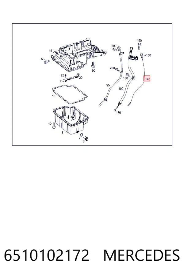 Индикатор уровня масла Mercedes A6510102172 цена, от 34.93 USD