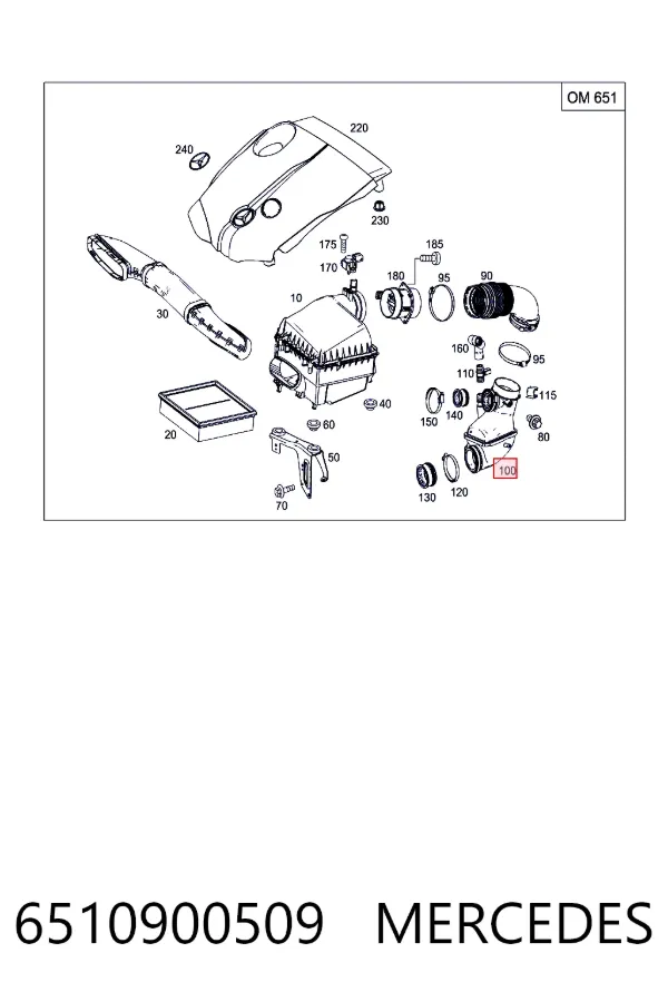  Mercedes A6510900509 цена, от 141.24 USD