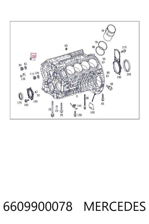  Mercedes A6609900078 цена, от 110.16 USD