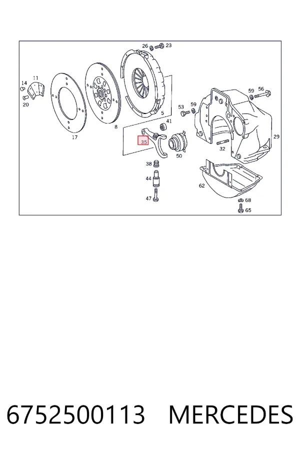  Mercedes A6752500113 цена, от 233.32 USD