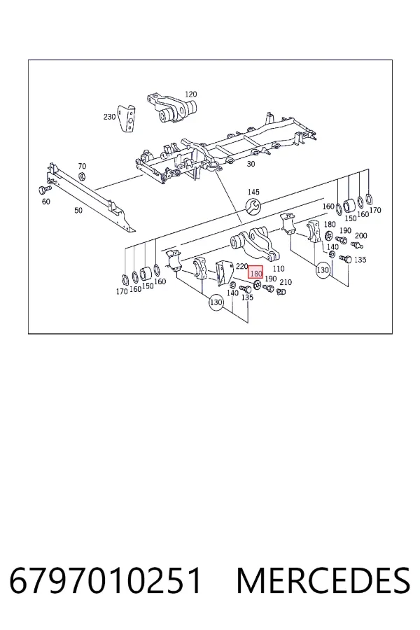 Купить N006797010251 Mercedes 