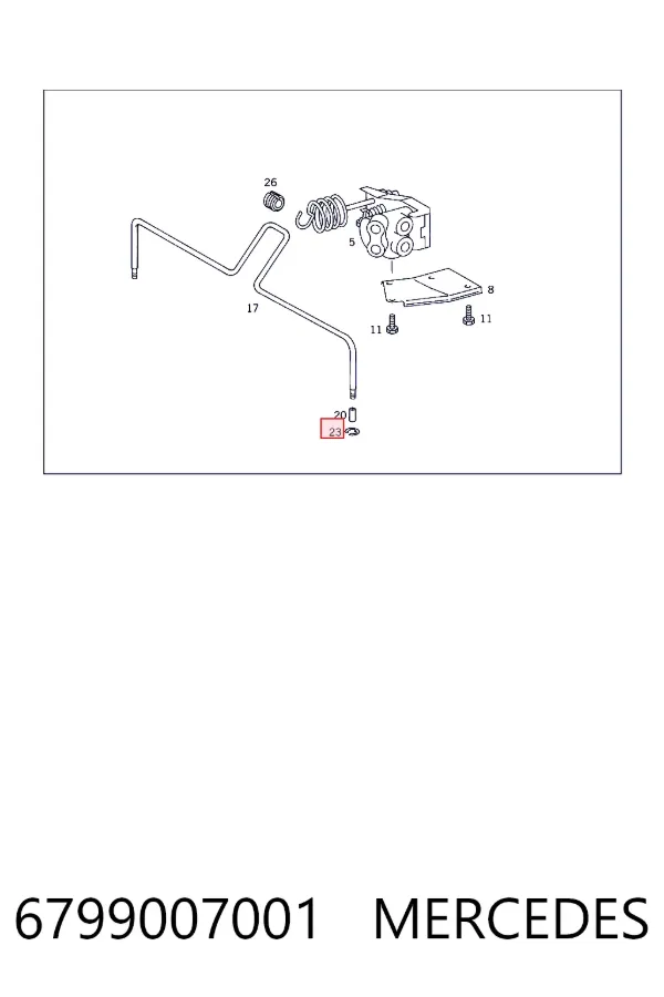 Купить N006799007001 Mercedes 