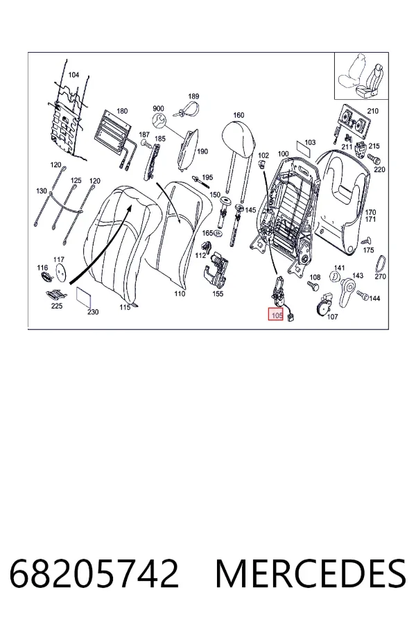 A0068205742 Mercedes 