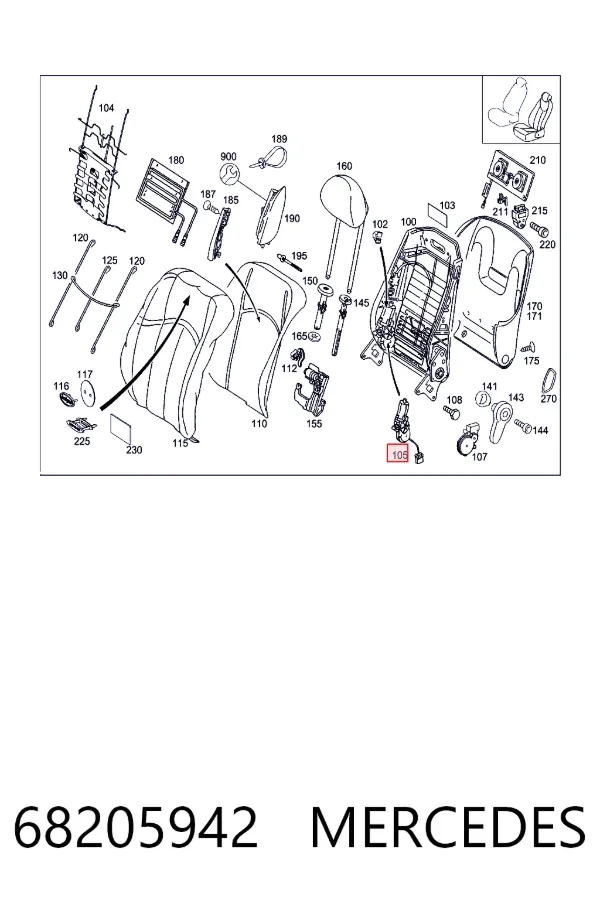A0068205942 Mercedes 