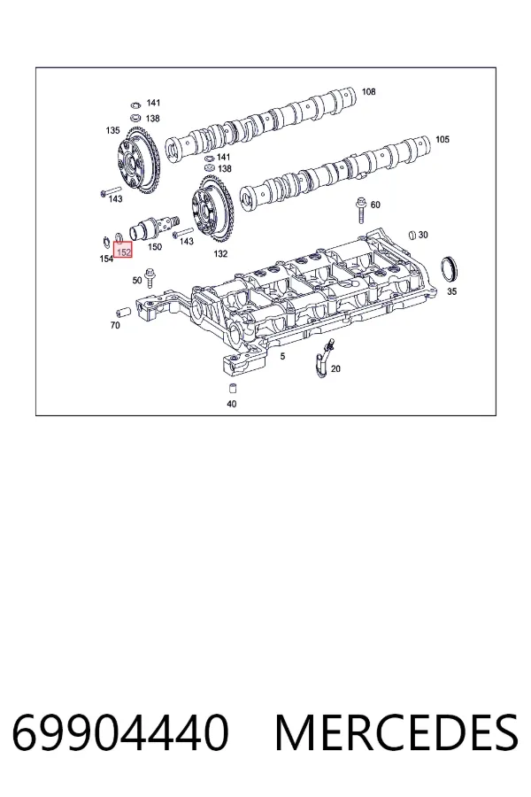 A0069904440 Mercedes 