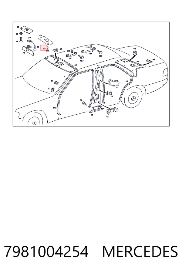 N007981004254 Mercedes 