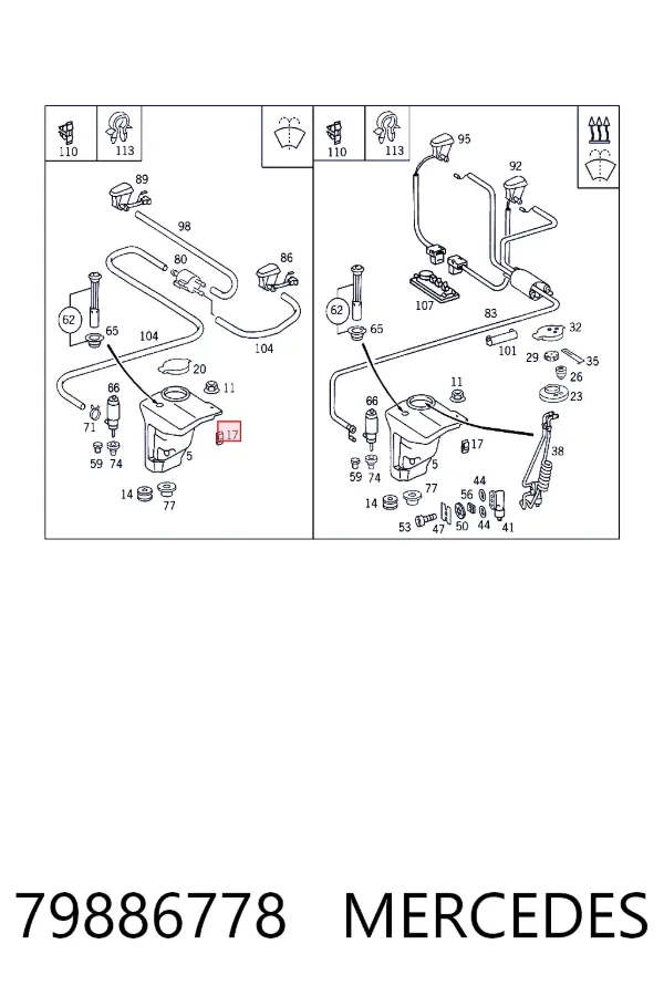 A0079886778 Mercedes 