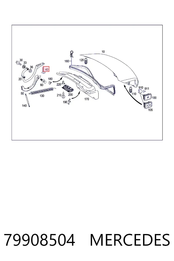  Mercedes A0079908504 цена, от 2.55 USD