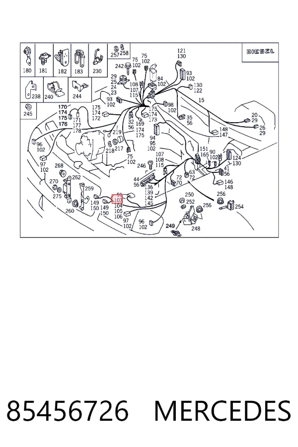  A0085456726 Mercedes