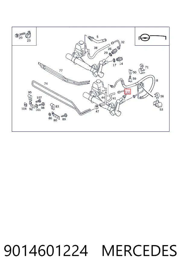 A9014601224 Mercedes 
