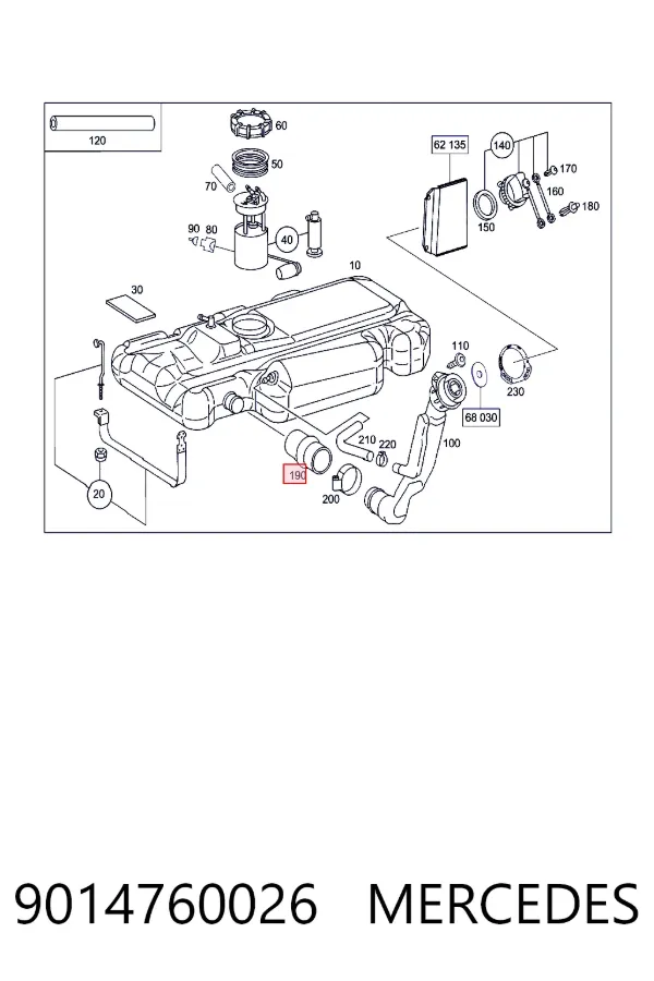 Купить A9014760026 Mercedes 