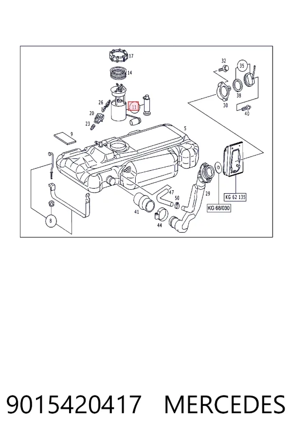Купить A9015420417 Mercedes Модуль топливного насоса