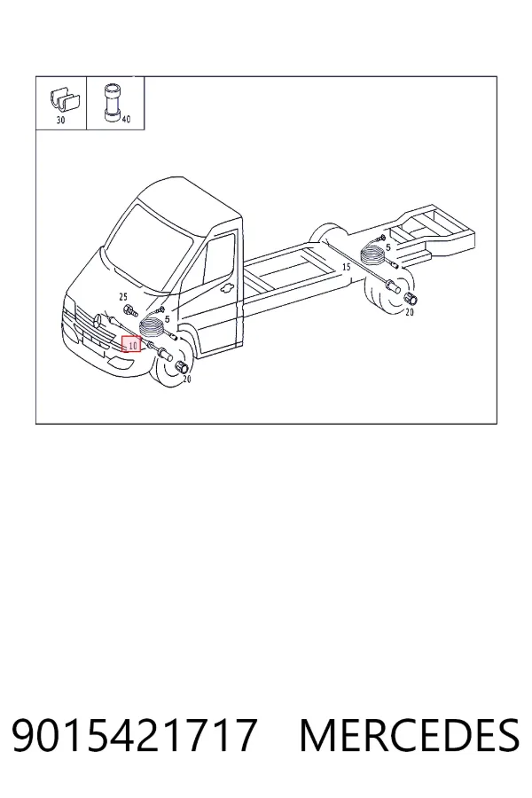 Датчик АБС передний 9015421717 Mercedes