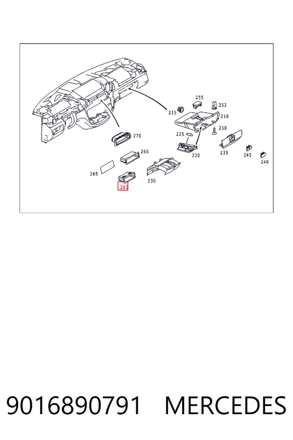 A9016890791 Mercedes 