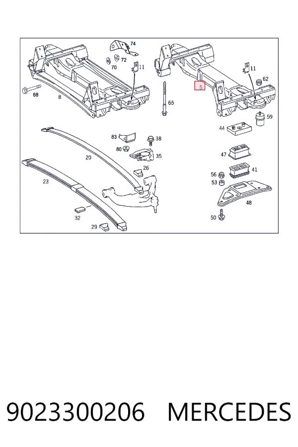Подрамник передний 9023300206 Mercedes
