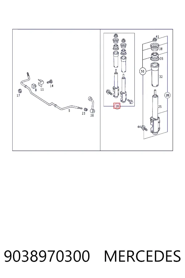 A9038970300 Mercedes 