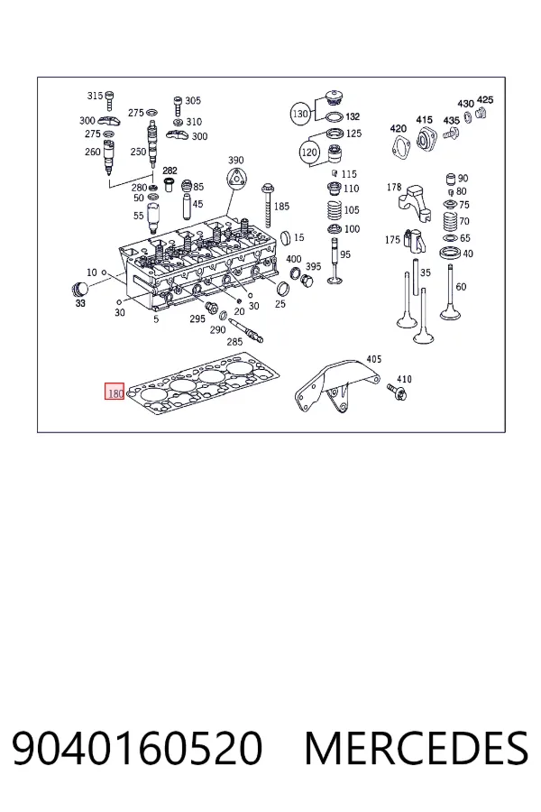 Прокладка ГБЦ 9040160520 Mercedes