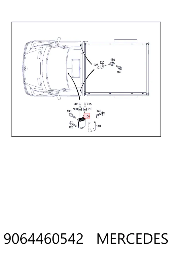 Купить A9064460542 Mercedes Модуль-процессор управления подушкой безопасности