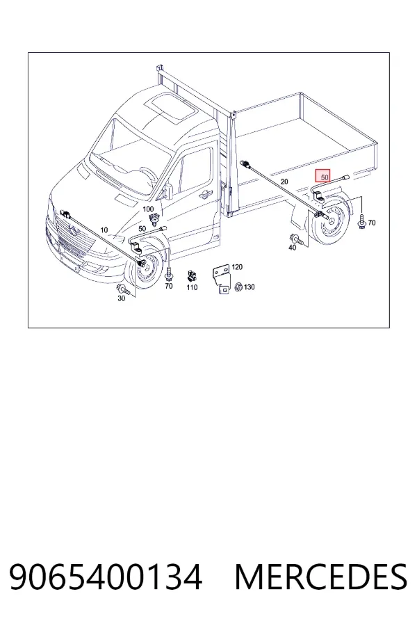 Датчик АБС задний 9065400134 Mercedes