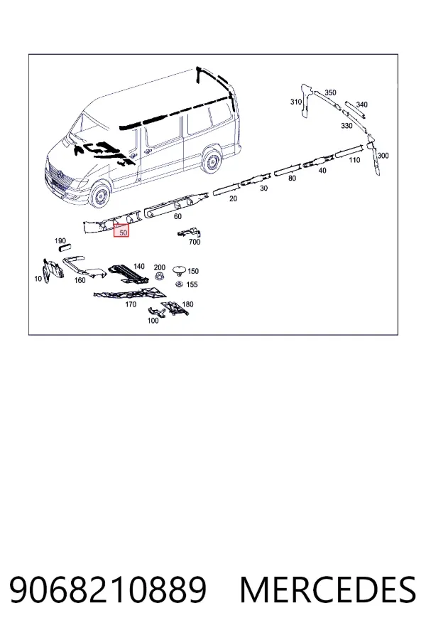 A9068210889 Mercedes 