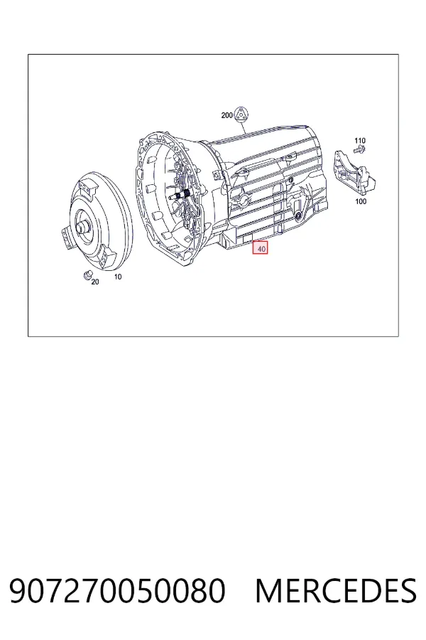 Коробка передач автомат Mercedes A9072700500 цена, от 1076.89 USD