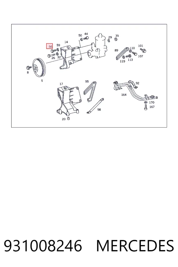  Mercedes N000931008246 цена, от 2.12 USD