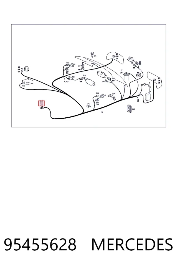  Mercedes A0095455628 цена, от 7.64 USD