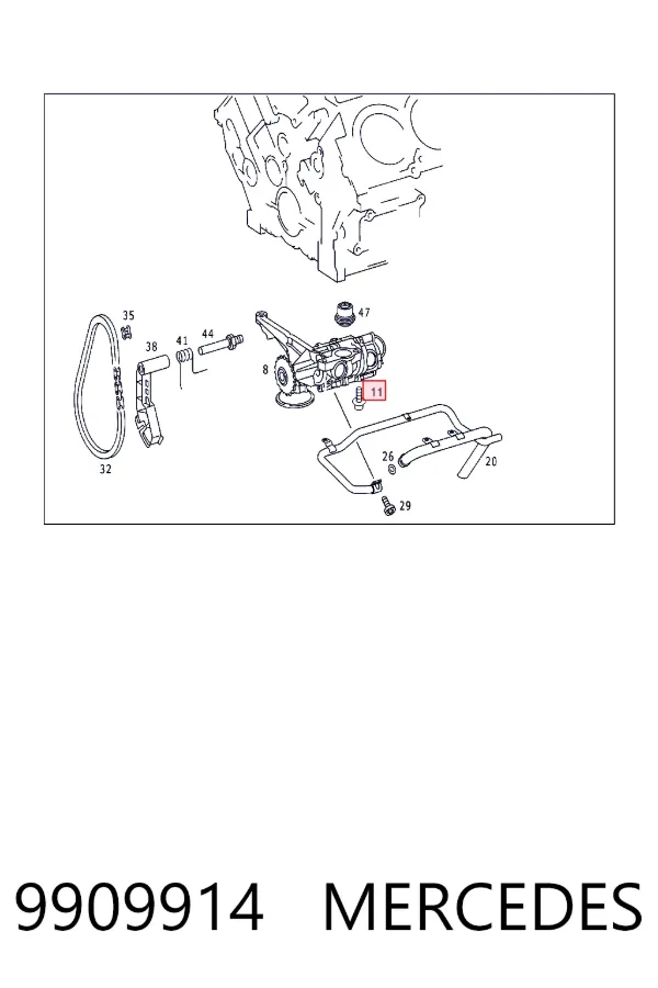  Mercedes A0009909914 цена, от 77.01 USD