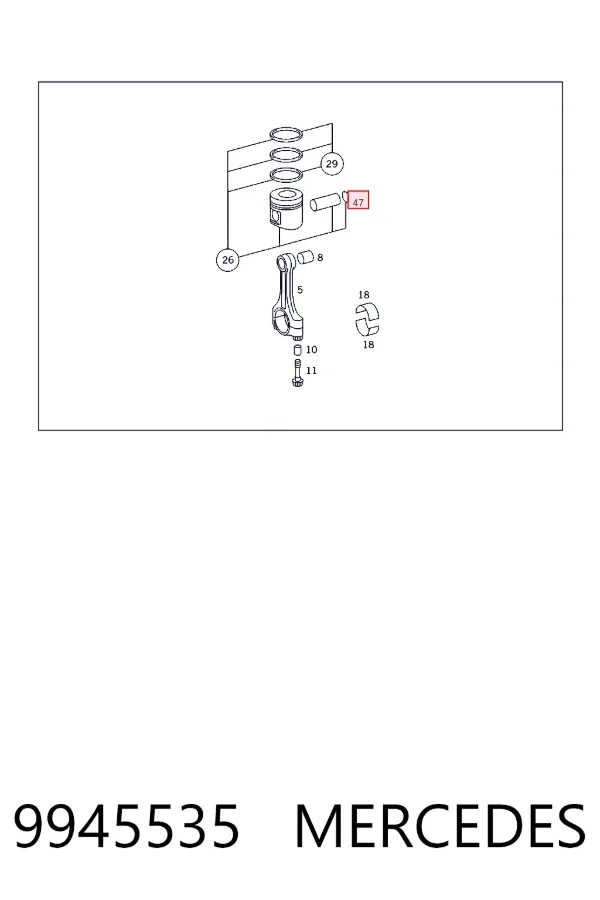 A0009945535 Mercedes 