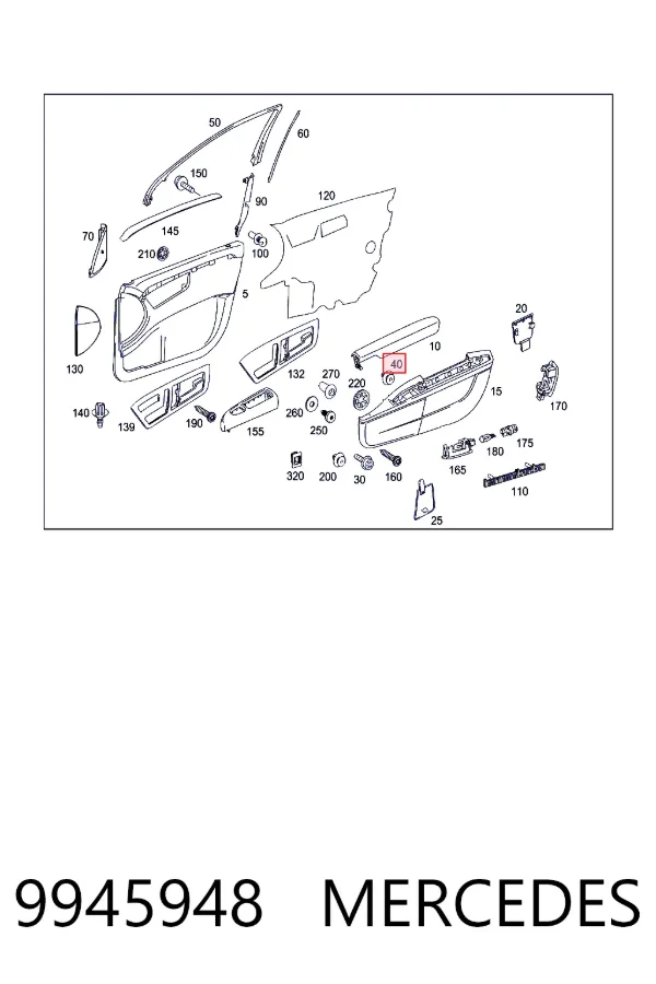  Mercedes A0009945948 цена, от 3.19 USD