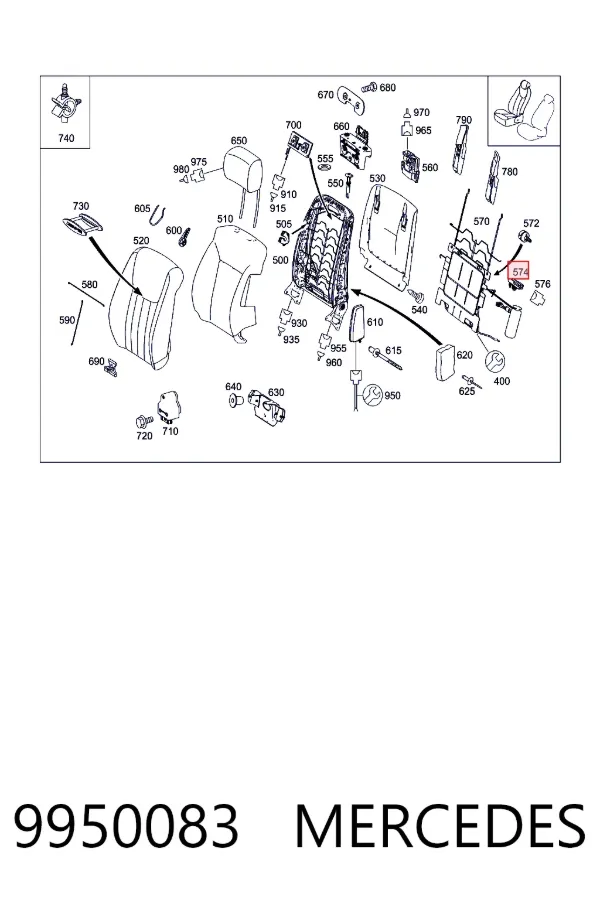  Mercedes A0009950083 цена, от 135.59 USD