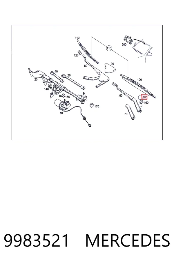 Купить A0009983521 Mercedes 