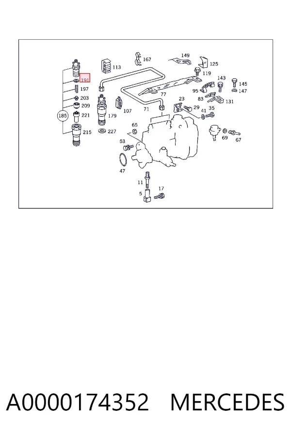 Главный тормозной цилиндр A0000174352 Mercedes
