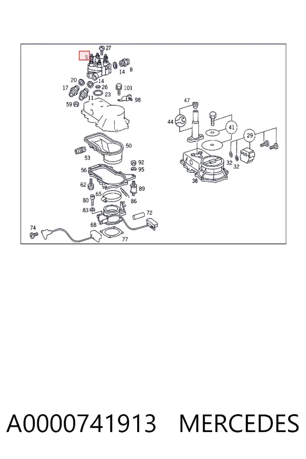 Дозатор топлива (KE-JETRONIC) A0000741913 Mercedes