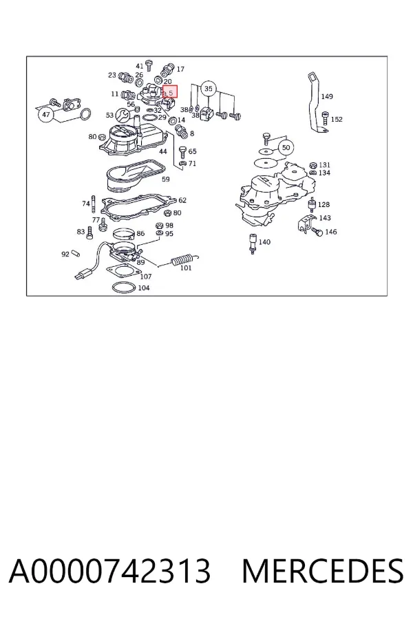 Дозатор топлива (KE-JETRONIC) A0000742313 Mercedes