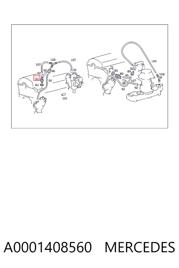 Регулятор холостого хода A0001408560 Mercedes