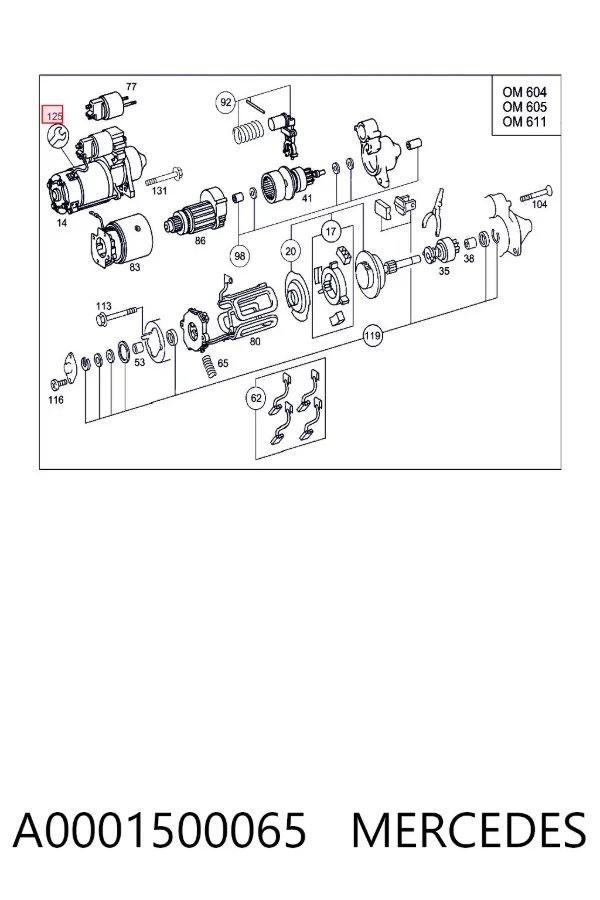  A0001500065 Mercedes