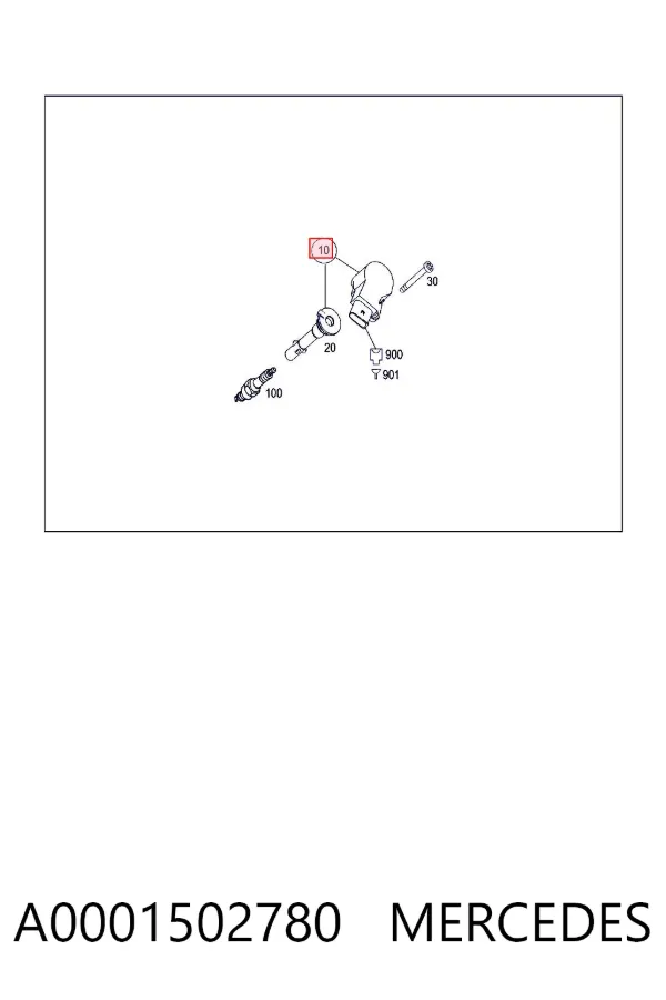 Катушка зажигания A0001502780 Mercedes