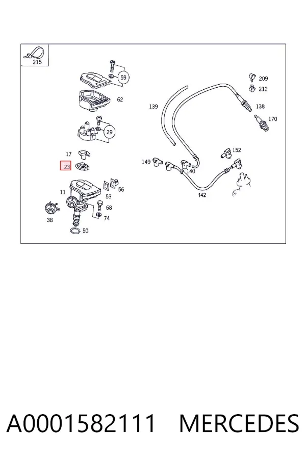  A0001582111 Mercedes