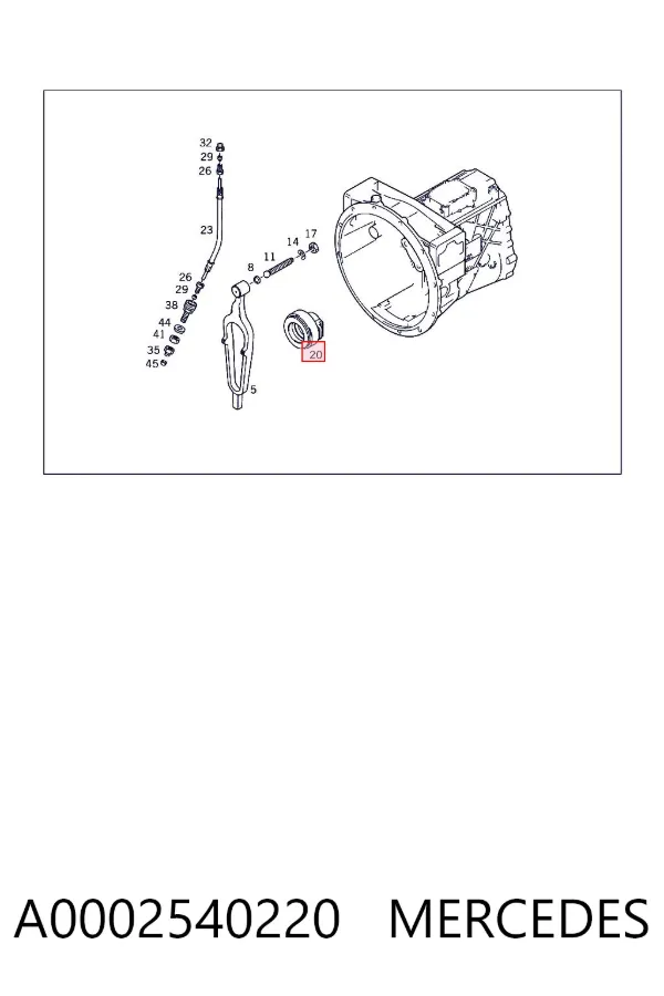 Выжимной подшипник A0002540220 Mercedes