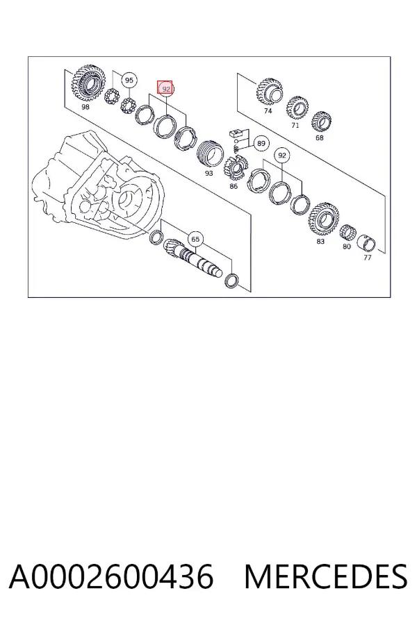  A0002600436 Mercedes