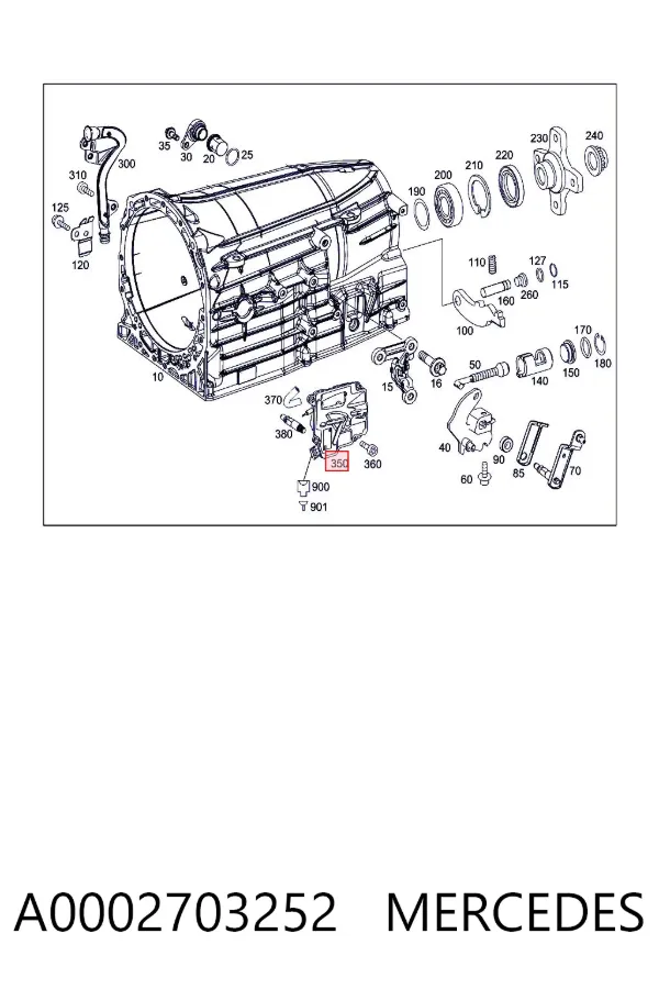 Блок управления акпп A0002703252 Mercedes