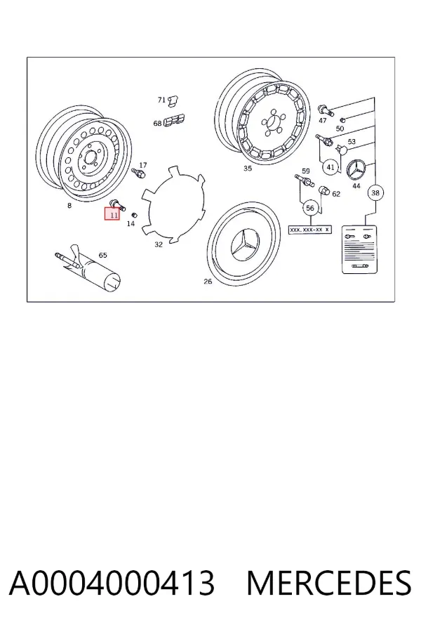  A0004000413 Mercedes